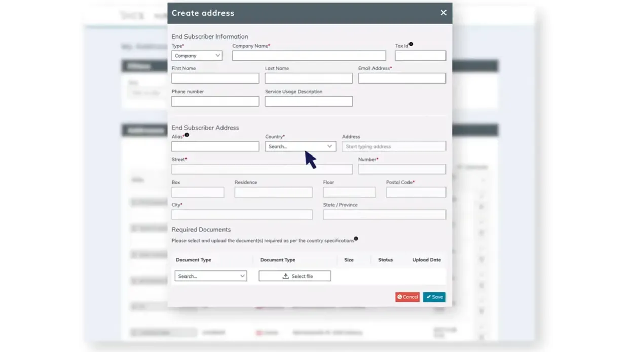 MyNumbers Portal Demo